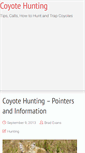 Mobile Screenshot of coyotehunting.org