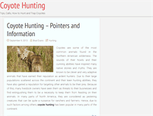 Tablet Screenshot of coyotehunting.org